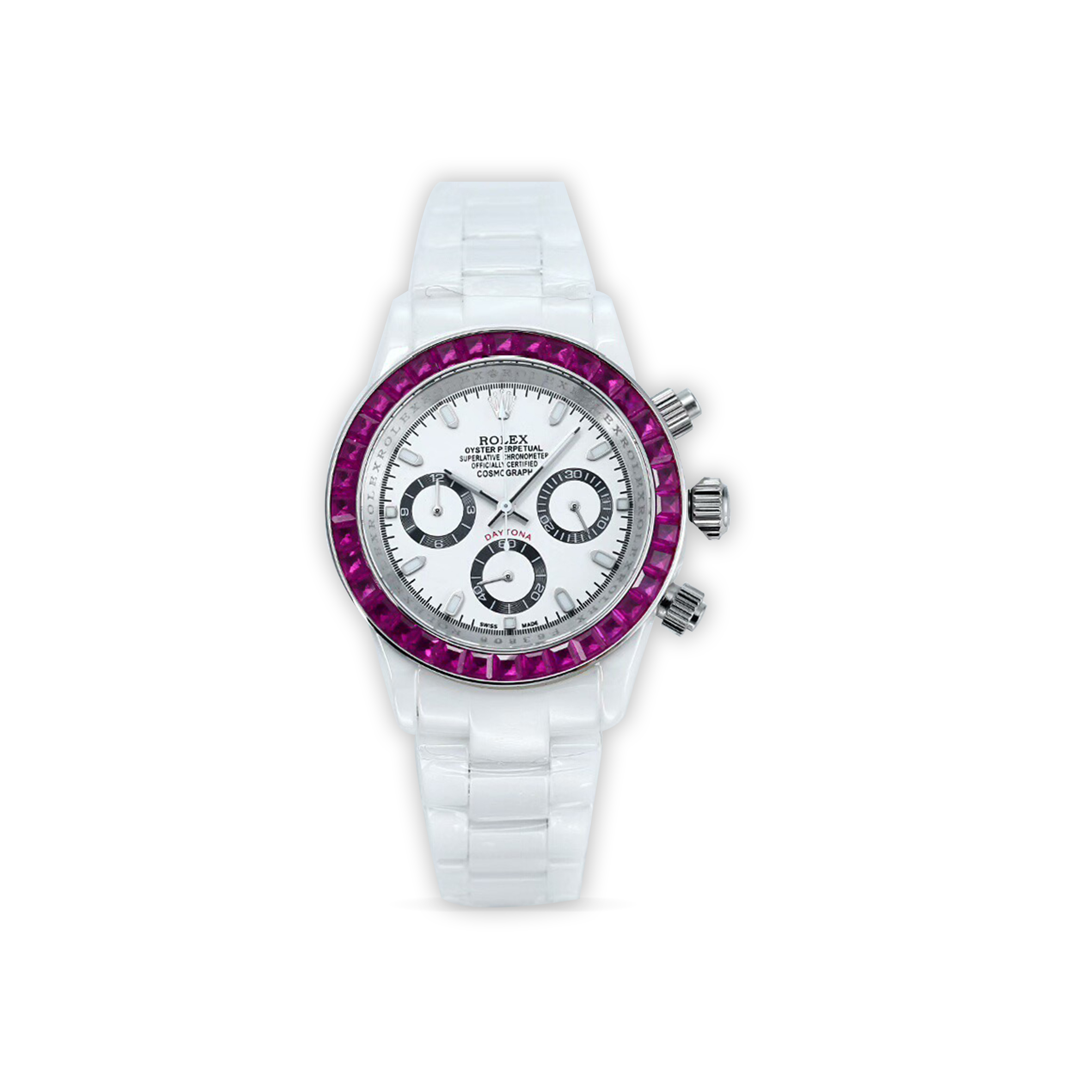 r01ex ceramic daytona series vk quartz movemenr01ex 43mm quartz movement ceramic mens watch designer watch D1am0nd watch watches men reloj wristwatches m326938-0004